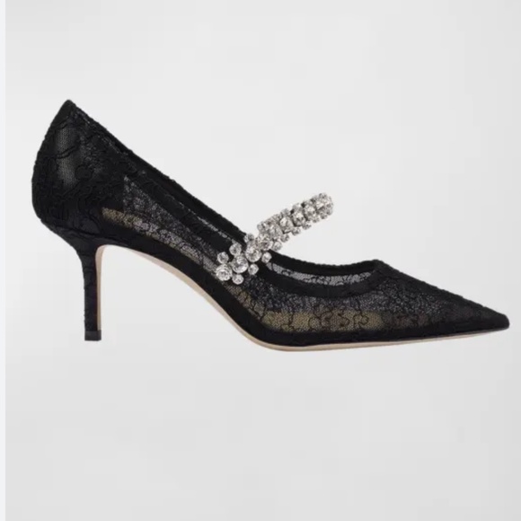 Jimmy Choo Shoes - Jimmy Choo Bing 65mm lace-embellished pumps